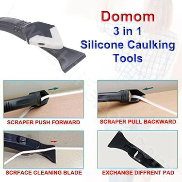 Domom® 3 in 1 Upgraded Silicone Caulking Tools